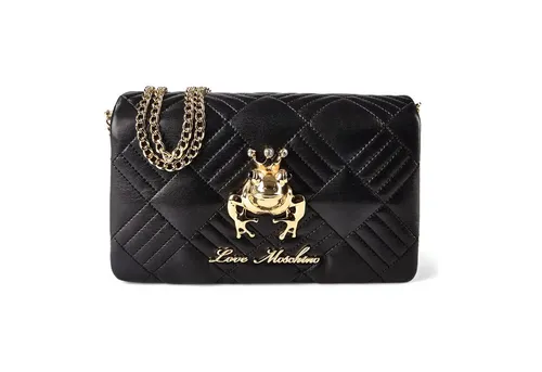 Love Moschino Smart Daily Bag Umhängetasche 22.5 cm schwarz TAS063754 - Elegante Umhängetasche von Love Moschino aus hochwertigem Material. Mit praktischem Magnetverschluss und abnehmbarem Langriemen für vielseitige Trageoptionen. Ideal für stilvolle Mobilität im Alltag.