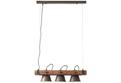 Brilliant Pendelleuchte Plow, 3-flammig und schwenkbar von Brilliant