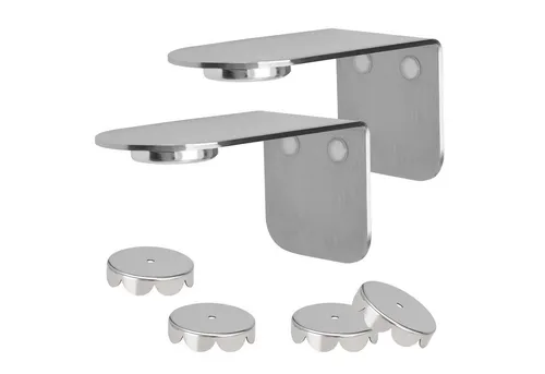 bremermann Magnet-Seifenhalter PUREZZA – 2er Set - Seifenschalen aus mattem Edelstahl, frei hängende Seife durch Magnet für eine moderne und hygienische Badezimmergestaltung.
