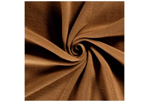 maDDma Stoff Fleecestoff Vliesstoff Fleece Stoff Zuschnitt ab 0,5m Meterware, Nussbaum
