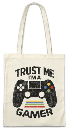 Trust Me I'm A Gamer Stofftasche Einkaufstasche Gaming Geek Nerd Controller