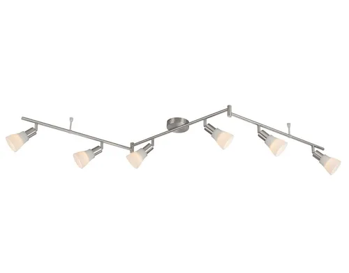 Livarno home 6-flammige Deckenleuchte mit wechselbaren LEDs - Elegante Deckenleuchte in Mattnickel-Optik, schwenkbar für individuelle Lichtgestaltung. Ideal für Innenräume und inklusive Montagematerial.