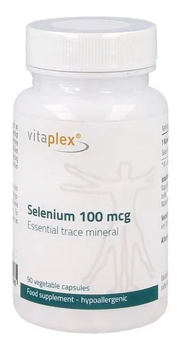 Vitaplex Selenium Kapseln hochdosiert (100 mcg, 90 Tabletten) - Natürliche und bioverfügbare Selen Antioxidantien - Natriumselenit Komplex Kapseln - Gentechnikfrei, hypoallergen, vegan