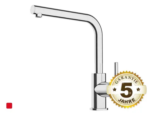 Franke Lina L Chrom Hochdruckarmatur - Elegante Armatur mit Festauslauf und 360° Schwenkbereich, ideal für moderne Küchen.