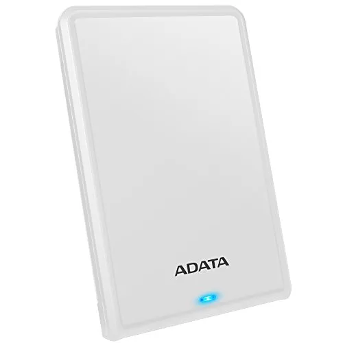 A-Data HV620S Portable Hard Drive - Extern Festplatte - 1TB - Weiß - Externe Festplatte mit 1 TB, tragbar und schnell dank USB 3.1, perfekt für unterwegs und zur Datensicherung.