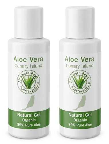 Aloe Vera Point Organic Aloe Vera Gel 99% 100ml kaltgepresst von Fuerteventura - 2 Einheiten