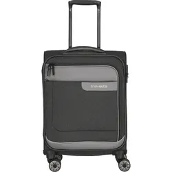 Travelite VIIA Bordtrolley Handgepäck Koffer - 55 cm, 34 Liter, nachhaltig aus 100% recyceltem Material, TSA Schloss und 4 wendige Rollen für müheloses Reisen