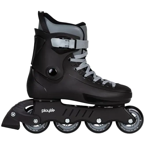 Playlife Rave Black 80 Inline Skates schwarz - Inliner für Herren und Damen - Skate mit 80mm/85A Rollen, ABEC 7 Kugellager 43-44