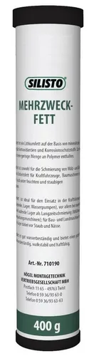 Silisto Schmierfett Mehrzweckfett Universalfett -30°C bis +120°C 400g