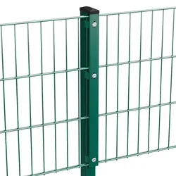 Doppelstabmatte grün (RAL 6005), 830 mm, 6/5/6 mm – Robuster Zaun für Sicherheit