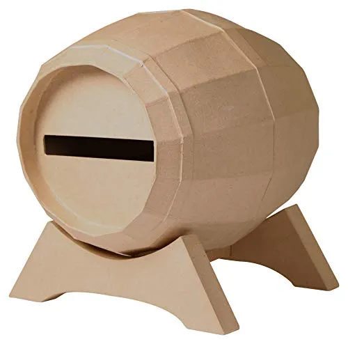 Décopatch EV020C - Urne/Briefbox aus Pappmaché, 29x21cm - Pappmaché Urne in Form einer Biene, ideal zum Personalisieren und Dekorieren. Perfekt für kreative Projekte und Bastelarbeiten.
