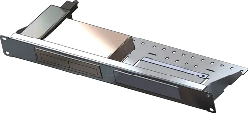 Allnet 176992 US-8 Rackmount-Kit 1 HE Silber - Sonstige Komponenten, ideal zur Montage von bis zu 2 US-8 Switches in einem Standard-Rack für optimale Sichtbarkeit der LEDs.