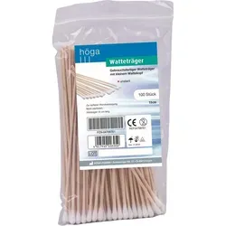 WATTETRÄGER 15 cm m.kleinem Wattekopf 100 St von Höga-Pharm