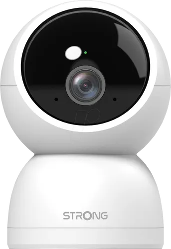 STRONG SHC04IR0W - IP Überwachungskamera, WLAN, 4 MP - IP Kamera für innen, 4 MP Auflösung mit 360° Schwenk-Neige-Ansicht und IR-Nachtsicht. Genießen Sie kostenlose 7 Tage Cloud-Speicher und einfache App-Kontrolle für maximale Sicherheit.