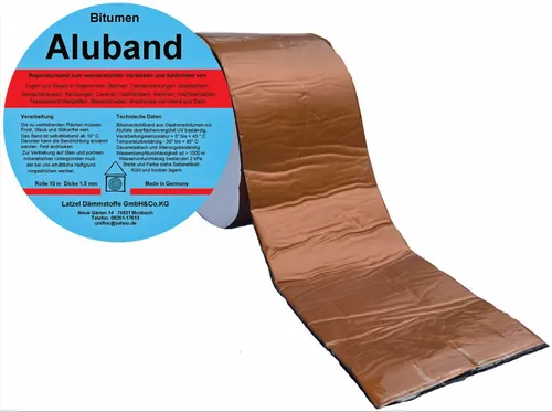 Latzel Dämmstoffe Dichtband Bitumen Aluband Dichtband 200mm