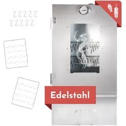 Räucherofen aus Edelstahl 80cm mit Zubehör