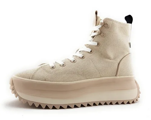 Tamaris High Sneaker Schnürschuh in Beige in beige von Tamaris