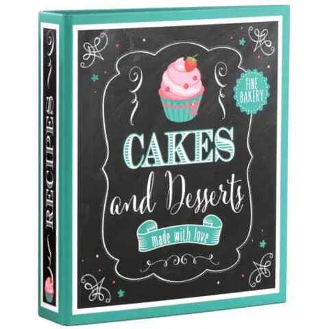 GOLDBUCH Koch Back Rezept Ordner Buch Cakes Desserts Nachspeisen Kuchen A5