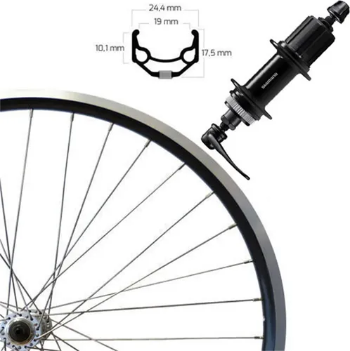 Roland Hinterrad 28 Zoll, Disc Centerlock, Schnellspanner - Fahrrad-Laufrad für E-Bikes bis 25 km/h, leichtes Aluminium mit nur 1,19 kg, ideal für sportliches Fahren und hohe Stabilität.