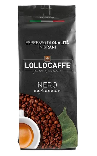 LOLLO CAFFÈ - NERO ESPRESSO - 1Kg Kaffeebohnen - Hochwertige Kaffeebohnen für vollmundigen Espresso, ideal für Kaffeeliebhaber, die das Beste aus ihrem Kaffee herausholen möchten.