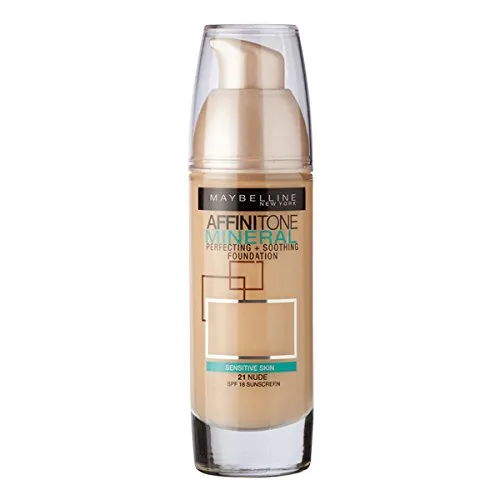 Produktbild Maybelline Affinitone Mineral Foundation SPF18 30ml - 021 Nude 2 x