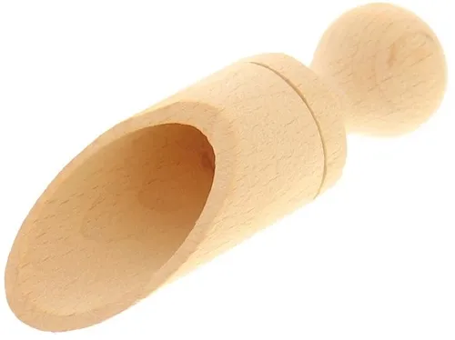 Kaffeemaß Schäufelchen Schaufel Maß Mass Schüppe L 9 cm aus Buchenholz
