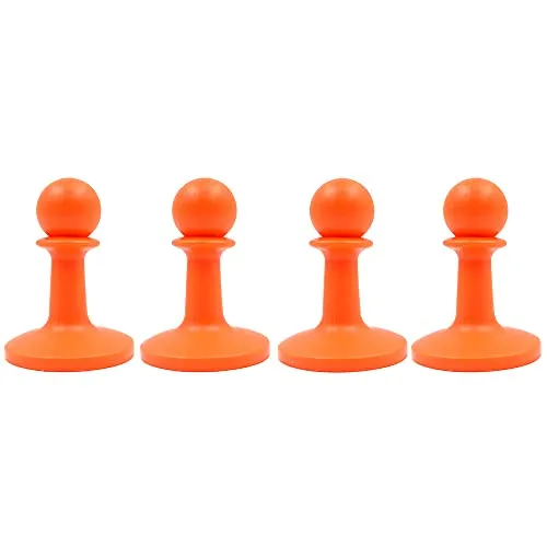 Tiardey 4er Pack Zeltkombinationsset,Zeltstangen Blitzschutz Zeltplanengreifer für Camping Wandern Backpacker - Rot