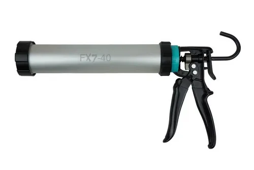 IRION Kartuschenpresse FX7-40 Alu – Effiziente Kartuschenpistole - Kartuschenpistolen: Robuste Alu-Kartuschenpresse mit drehbarem Rohr und gummiertem Griff für angenehmes Arbeiten. Starker Schubklotz sorgt für restloses Entleeren.