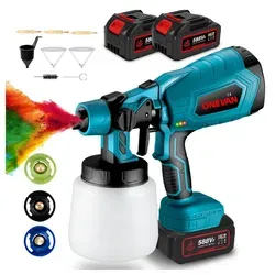 Akku Farbsprühsystem 3-in-1 mit 2x Akku und Ladegerät