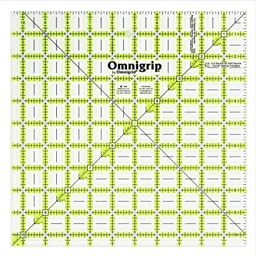 Omnigrip Quilter-Lineal, rutschfest quadratisch 10-½