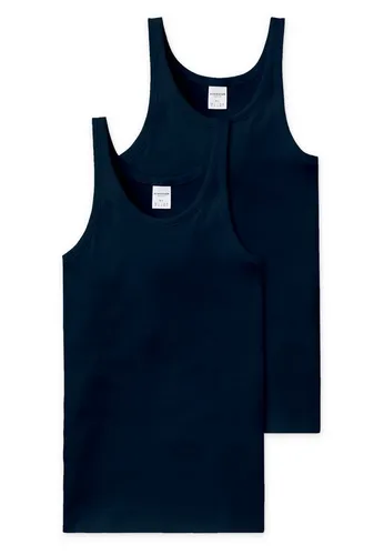 Schiesser Herren 2 Pack Unterhemd ohne Arm-Essential Feinripp - Herren-Unterhemden, strapazierfähig und langlebig, in hochwertiger Feinripp-Qualität für optimalen Tragekomfort.
