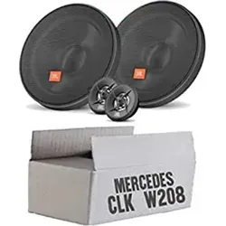 JBL 16,5cm Lautsprecher Boxen Einbausatz für Mercedes CLK W208 - Car-HiFi-Lautsprecher, 2-Wege System mit 50W RMS Leistung, perfekt für hochwertigen Sound im Mercedes CLK W208, inklusive Einbauzubehör.