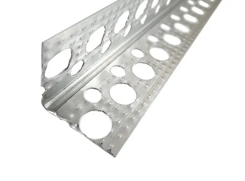 Alu-Eckwinkel 250cm angeraut Trockenbauprofil Innen Putzstärke 1 mm - 50 Profile