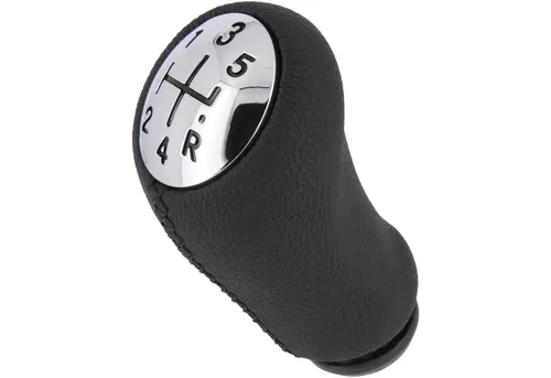 RECAMBO Schalthebel Schaltknauf 5 Gang für Renault Laguna II, 2001-2007, Plug & Play, Auto Schalthebel, schwarz