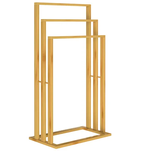 Casaria Handtuchständer aus Bambus in braun von Deuba