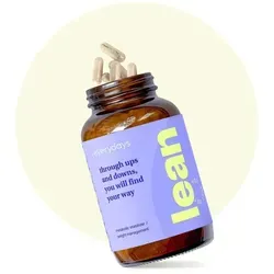 Everydays Lean - 120 Kapseln - Diätprodukt mit 8 natürlichen Zutaten, einfach 2 Kapseln vor dem Essen einnehmen, unterstützt den Stoffwechsel und enthält wertvolle Extrakte wie Berberitze und Oliven.