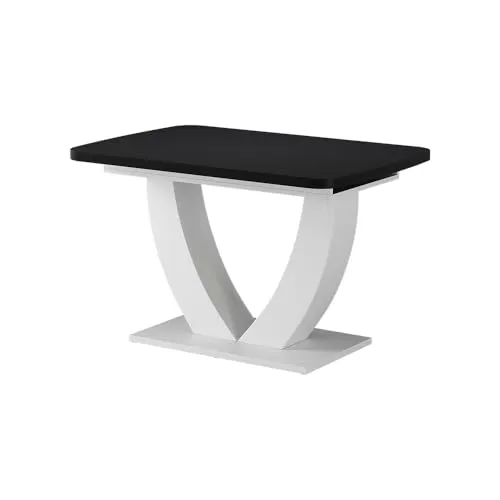 Vicco Esstisch Fenaro, ausziehbar, 120 x 80 cm, Schwarz/Weiß
