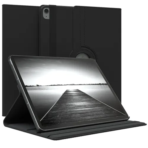 Schutzhülle für Apple iPad Air 13 (2024) 360° Grad Case Smart Kunstleder Schwarz