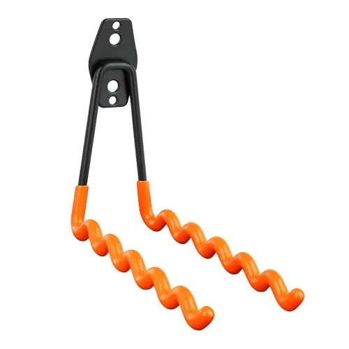 TMY Garagenhaken 160H x 200L x 70B 15kg | Wandhaken Gummiert | Gerätehaken Fahrrad Aufhängung | Haken für Gartengeräte | Wandhalterung zum Schrauben | für Werkzeuge Leiter Halterung
