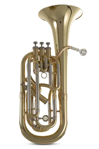 Roy Benson BH-302 Bariton in B, Messing lackiert - Bariton: Hochwertiges Instrument mit glänzender Lackierung für einen warmen, vollen Klang.