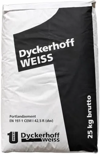 Dyckerhoff Weisszement CEM I 42,5 R DW 25kg in weiß von Dyckerhoff GmbH