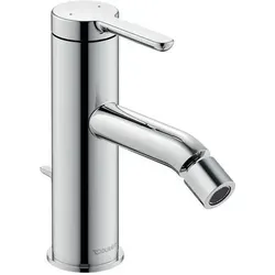 Duravit C.1 Einhebel-Bidetmischer - Bidet-Mischer in Hochglanz-Chrom, bietet eine präzise Steuerung des Wasserflusses mit nur 5l/min - ideal für ein modernes Badezimmer.