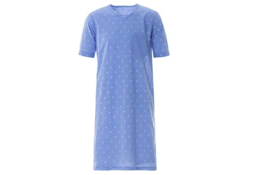 Lucky Nachthemd Nachthemd Kurzarm - Raute V-Ausschnitt Auge (HT)