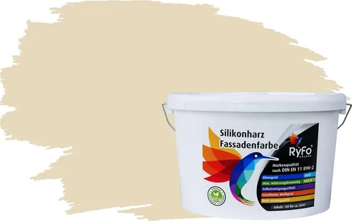 RyFo Colors Fassadenfarbe Silikonharz Weißtöne, 1 L