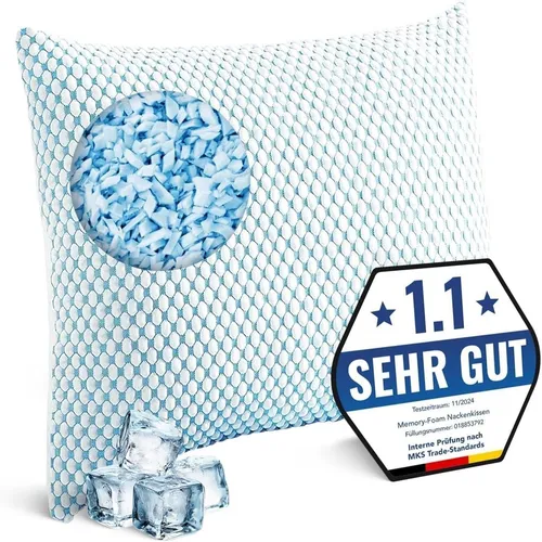 Memory Foam Kissen 50x70 – Ergonomisches Gel-Kopfkissen für Seitenschläfer