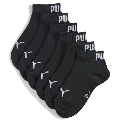 PUMA Kids' Quarter Socks 3 pack in schwarz von PUMA