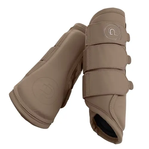 Eskadron Platinum Gamaschen Faux Leather Smoky Taupe, golden Yellow, Soft Rouge, Größe:M, Farbe:Smoky Taupe