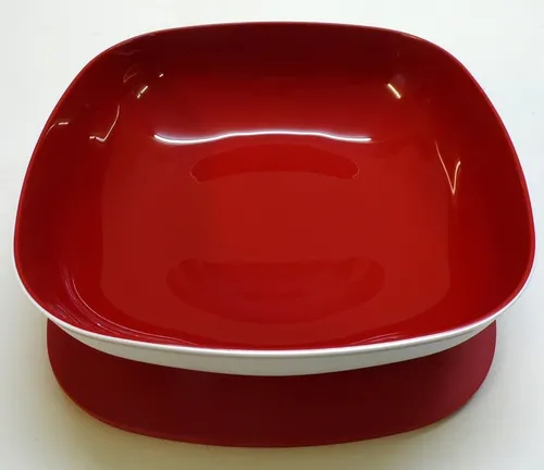 Tupperware Allegra 2,5 L in weinrot/weiß von Tupperware