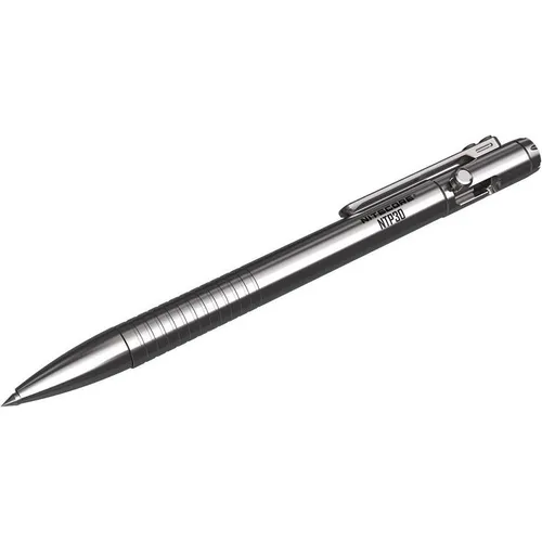 Nitecore NCNTP30 Bolt Action Tactical Pen, Grau - Schärfwerkzeuge - Langlebiger taktischer Stift mit einzigartiger Bolt-Action-Funktion, perfekt für den Einsatz im Freien oder als stilvolles Geschenk.