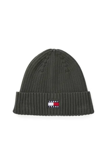 Tommy Jeans Herren TJM Heritage Core Am0Am13669 Beanie, Green (Pewter Green), Einheitsgröße